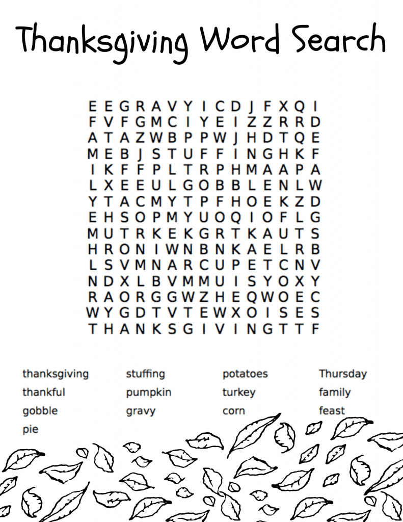 10 Thanksgiving Activities For Kids Plus Free Printables for Thanksgiving Activities Printable