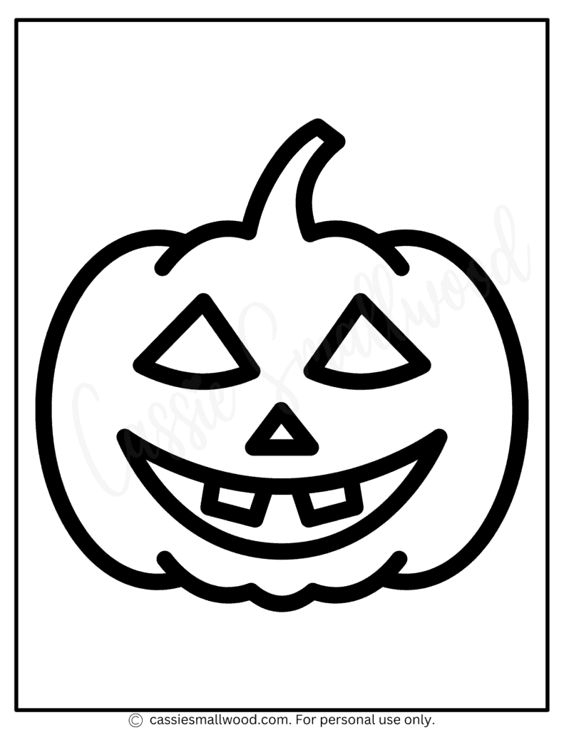 23 Awesome Pumpkin Outlines - Cassie Smallwood pertaining to Halloween Pumpkin Template Printable
