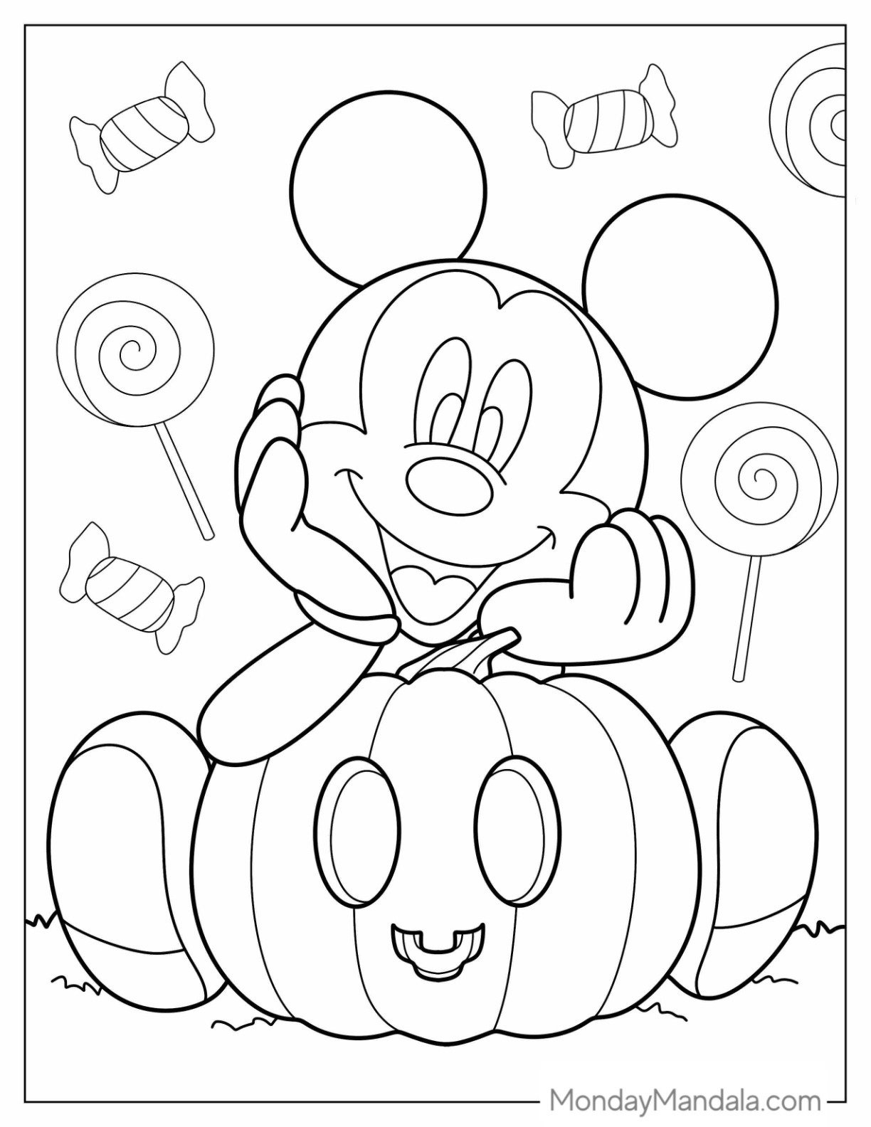 60 Pumpkin Coloring Pages (Free Pdf Printables) for Printable Halloween Pumpkin Coloring Page