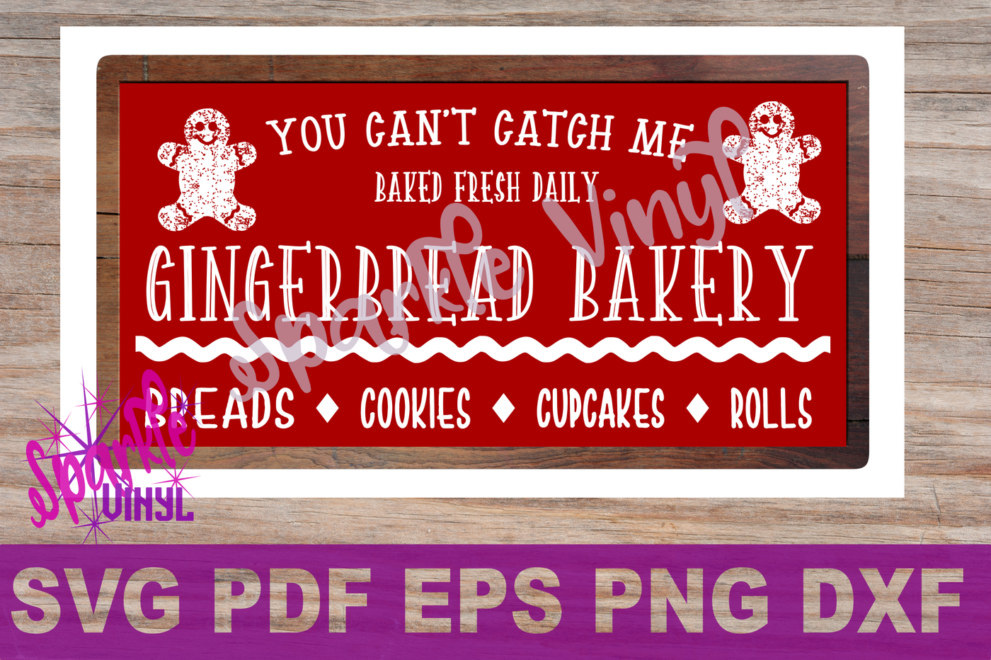 Christmas Gingerbread Man Bakery Sign Stencil Or Printable Style regarding Printable Gingerbread Bakery Christmas Sign