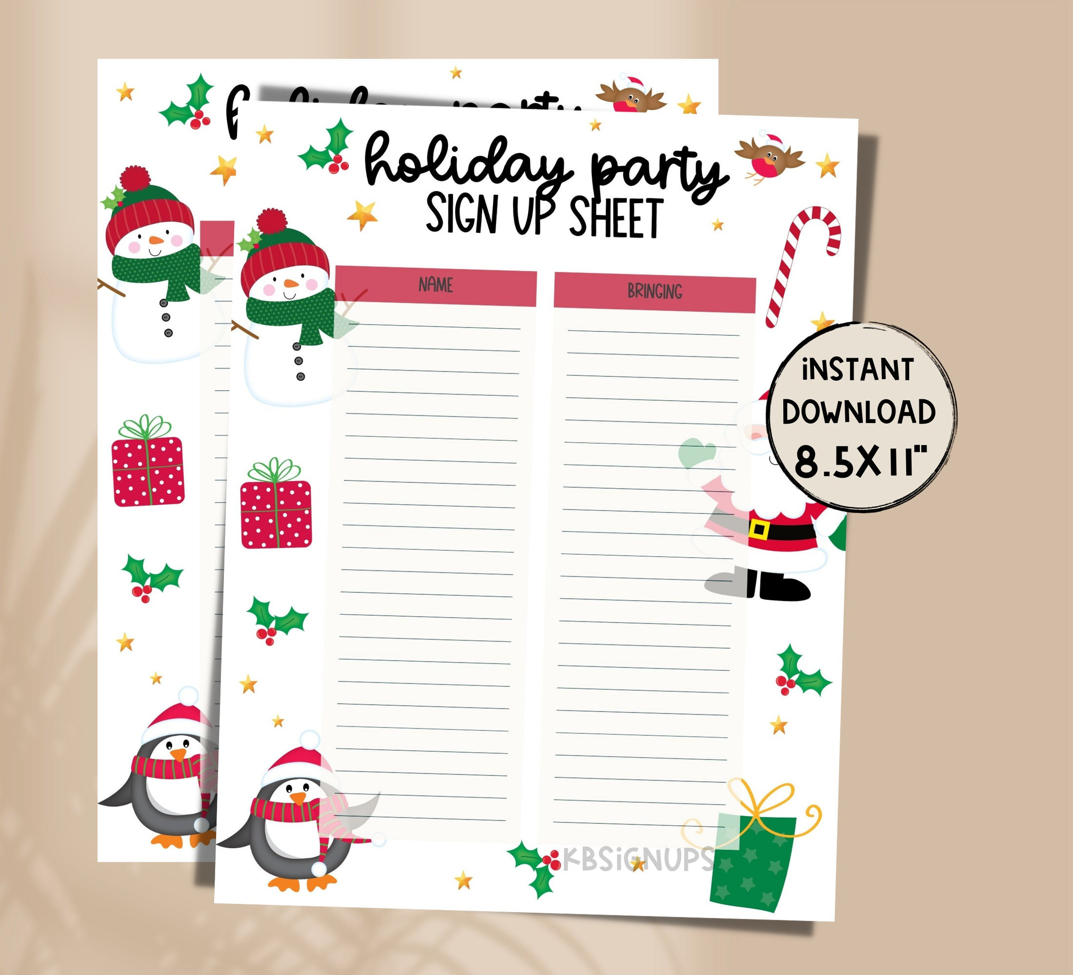 Christmas Party Potluck Sign-Up Sheet - Christmas Preschool Class intended for Printable Christmas Party Sign Up Sheet