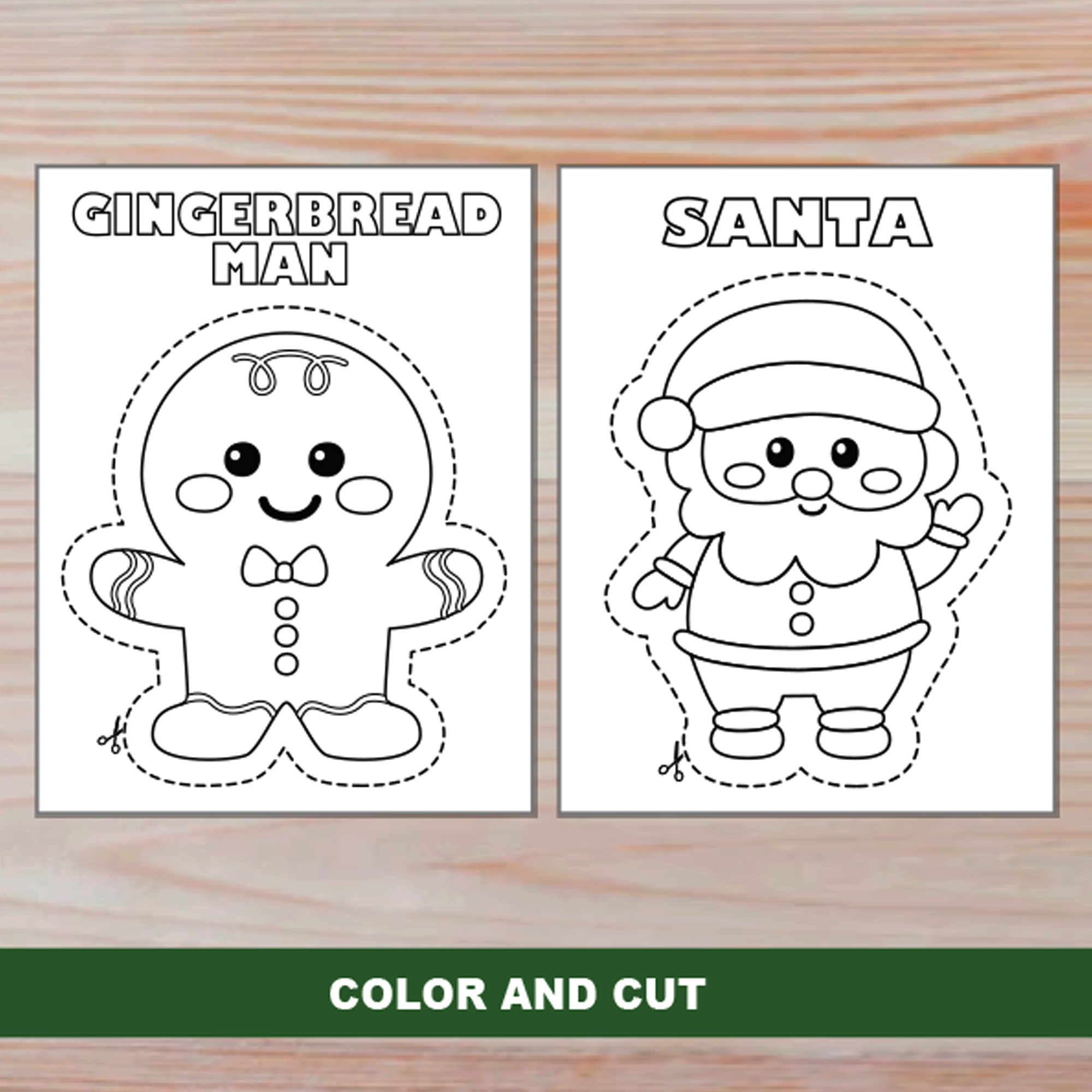 Christmas Scissor Skills | Santa'S Beard & Christmas Characters in Christmas Cutting Skills Practice Printable
