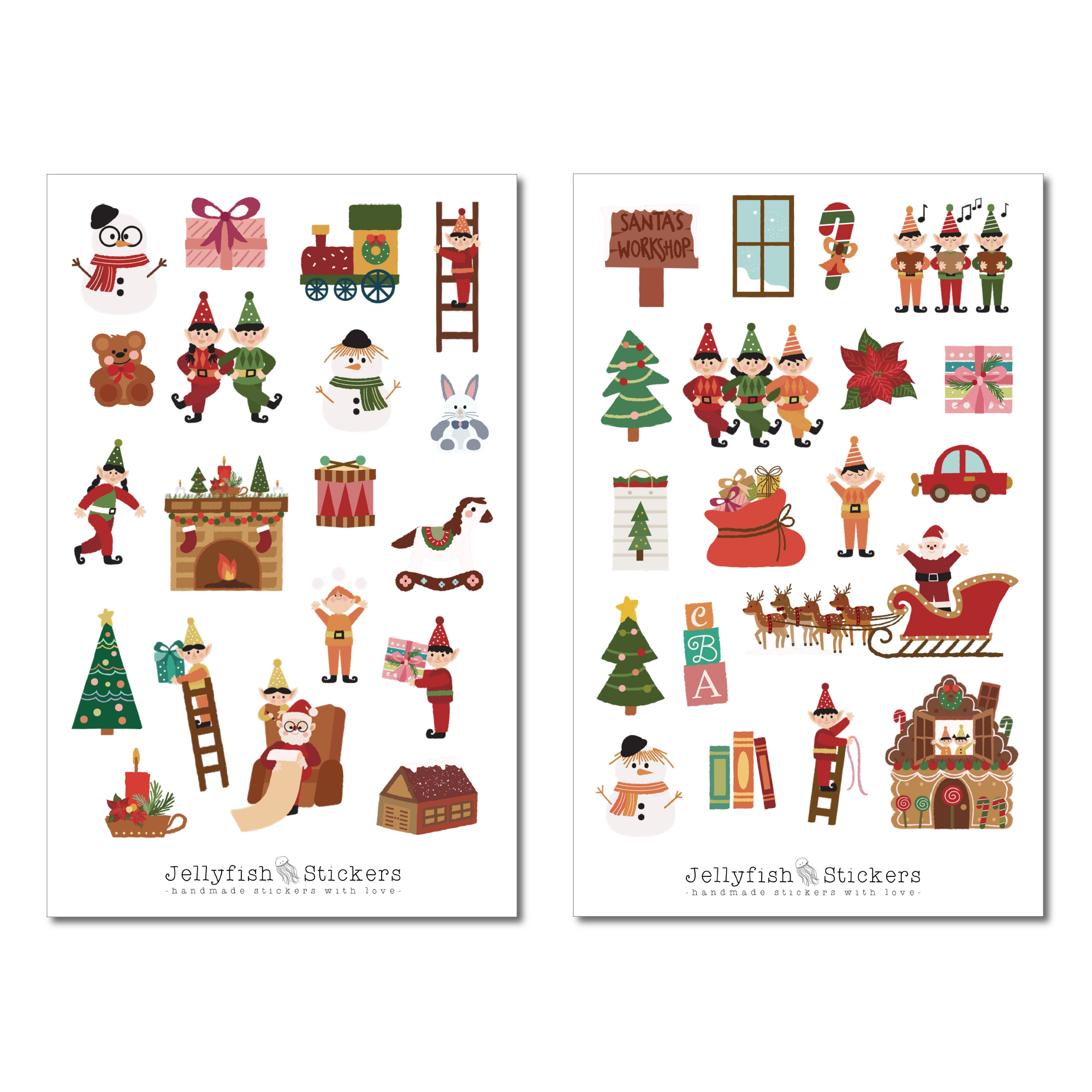Christmas Sticker Set within Christmas Stickers Printable