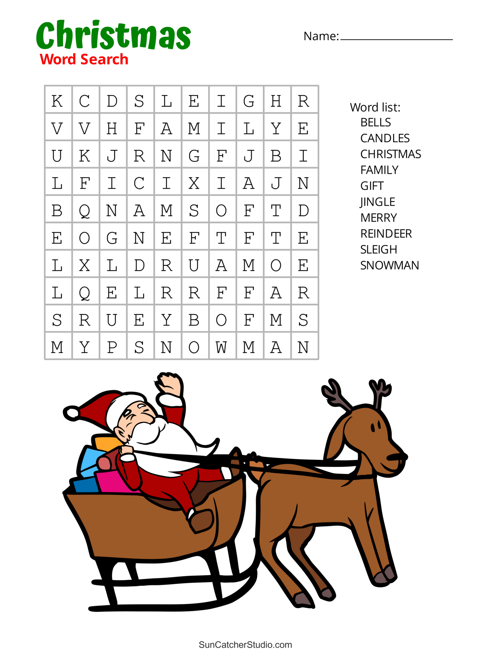 Christmas Word Search (Free Printable Pdf Puzzles) – Free pertaining to Printable Christmas Word Search Puzzle