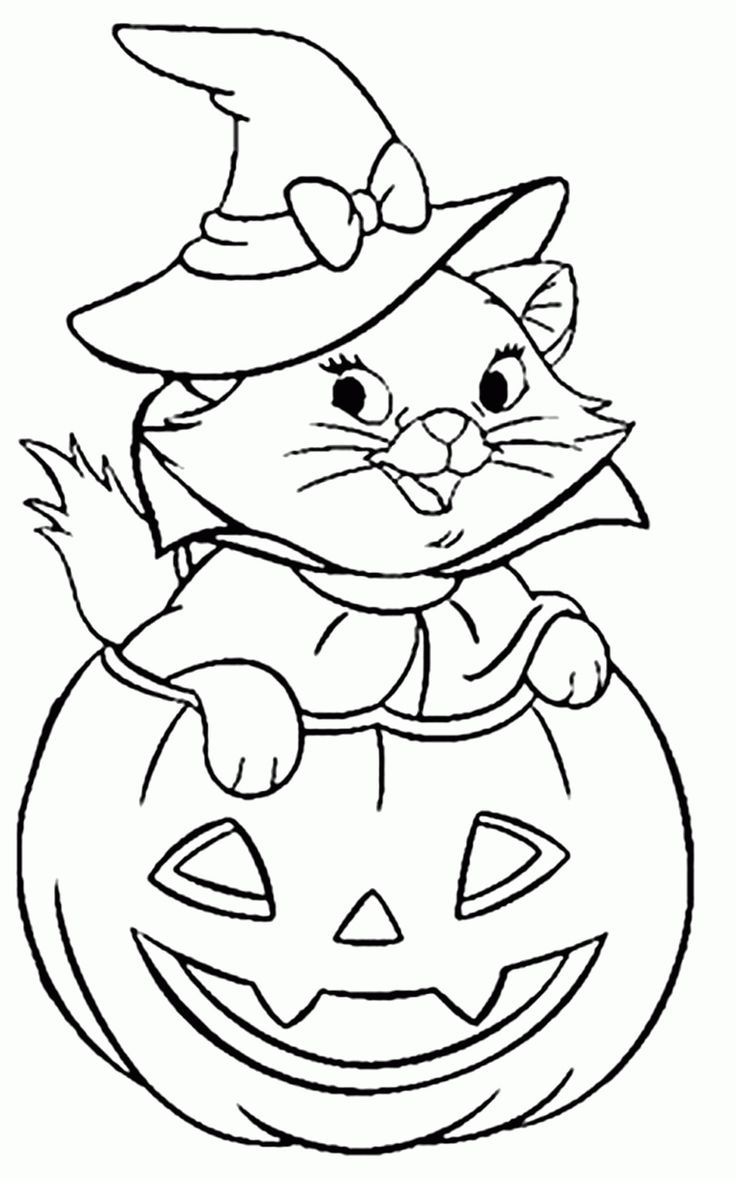 Coloring Pages • Azcoloring pertaining to Halloween Cat Coloring Page Printable