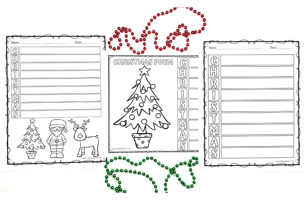 Free Christmas Acrostic Poem Template For Kids regarding Printable Christmas Acrostic Poem Worksheet