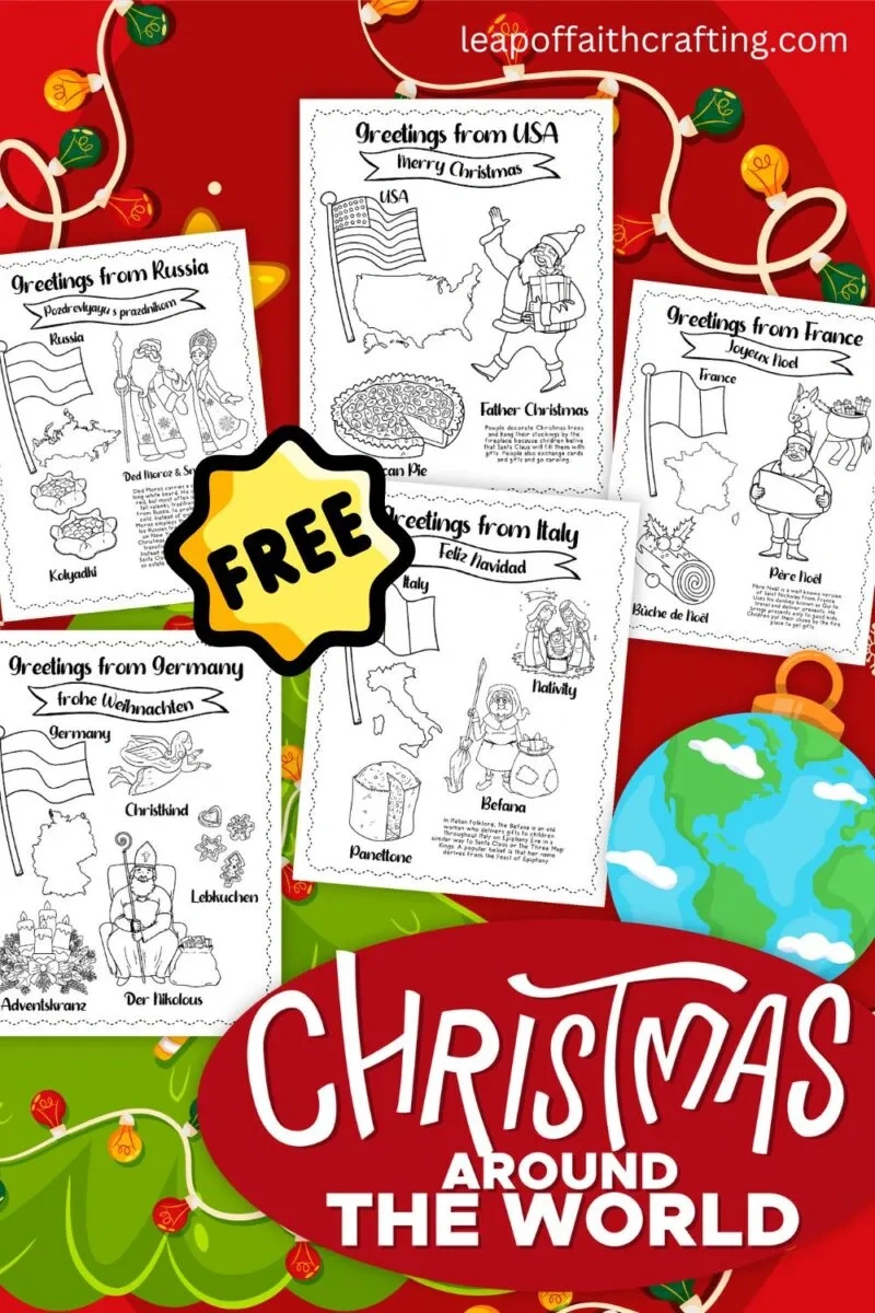 Free Christmas Around The World Worksheets (20 Pages!) - Leap Of intended for Printable Christmas Around the World
