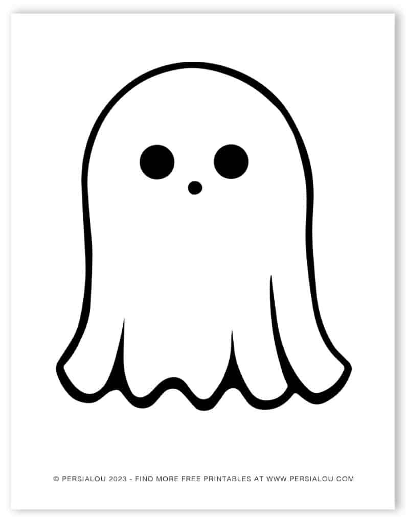 Free Cute Ghost Coloring Pages in Halloween Ghost Coloring Page Printable