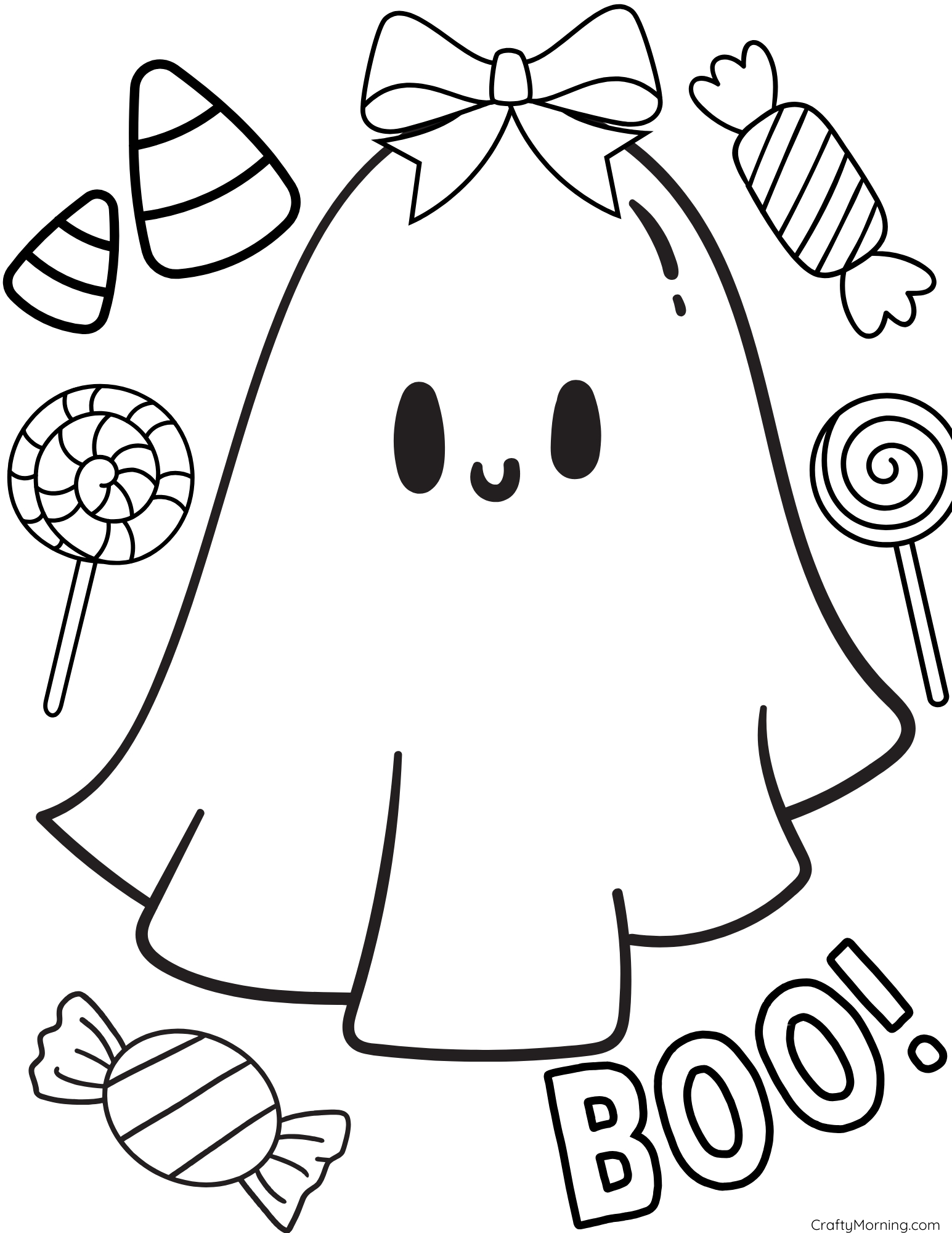 Free Halloween Coloring Pages To Print - Crafty Morning with Halloween Ghost Coloring Page Printable