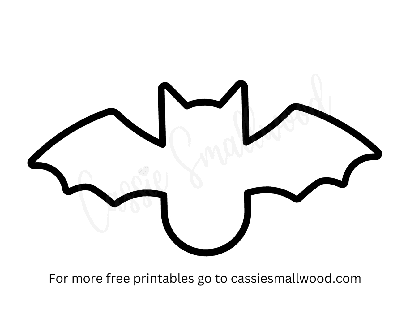 Free Printable Bat Templates (Small, Medium, And Large) - Cassie intended for Printable Halloween Bat Template