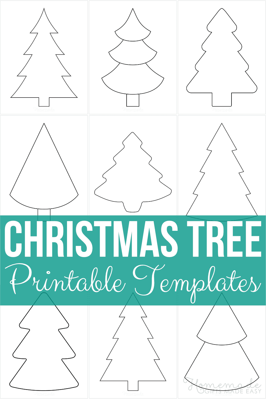 Free Printable Christmas Tree Templates And Outlines within Large Christmas Tree Templates Printable
