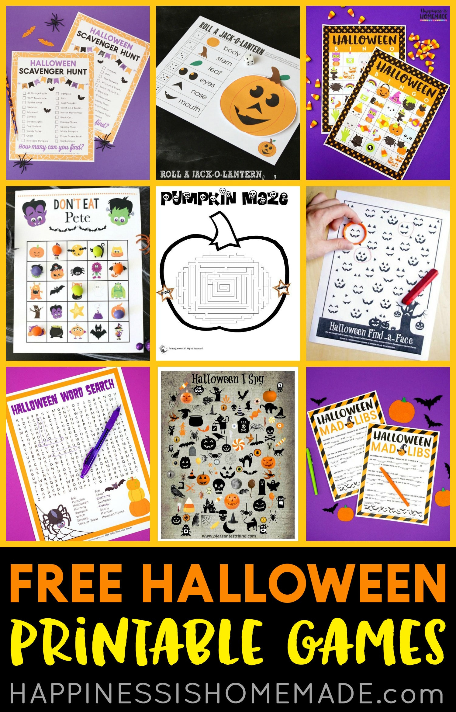 Free Printable Halloween Games - Happiness Is Homemade pertaining to Printable This Or That Halloween Game