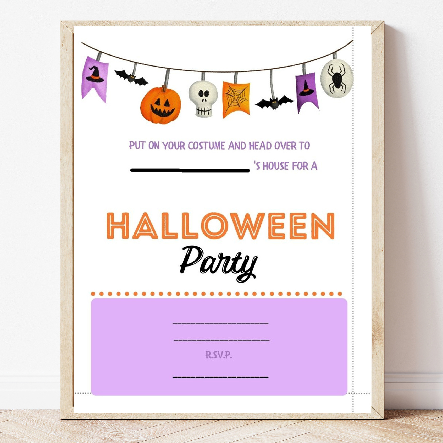 Free Printable Halloween Party Invitation - Sweet Pea inside Printable Halloween Party Invitations