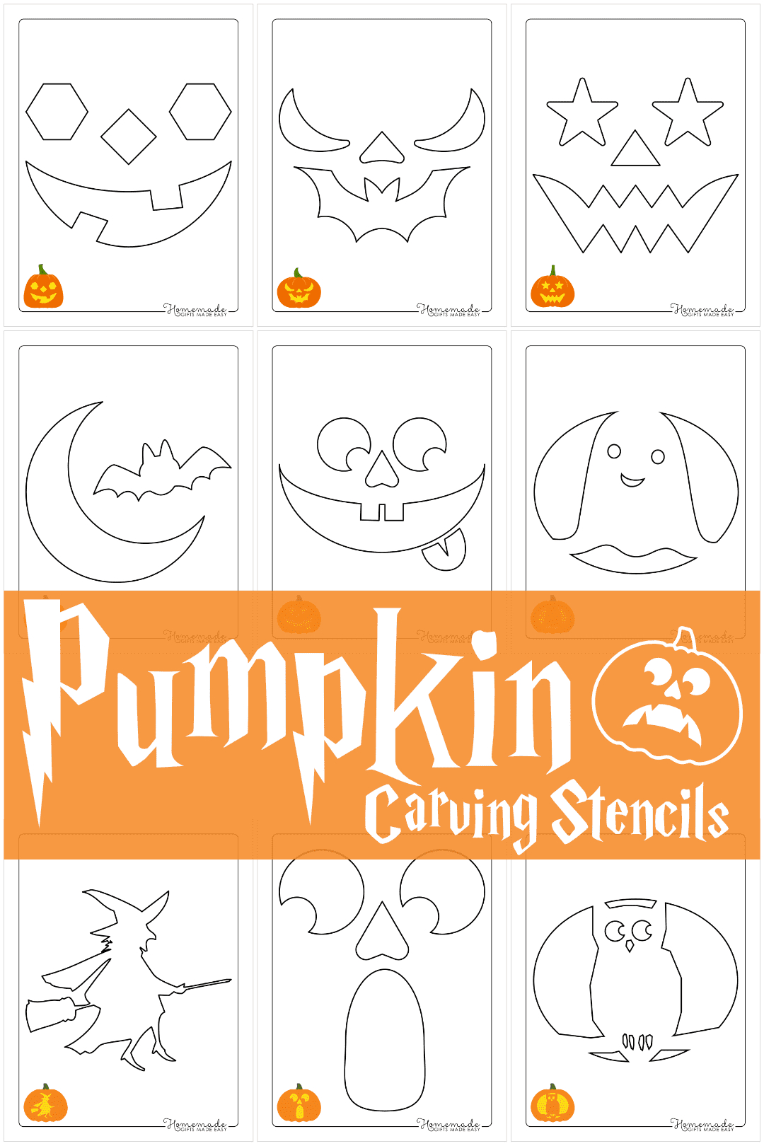 Free Printable Pumpkin Carving Stencils & Templates For Halloween inside Halloween Pumpkin Template Printable