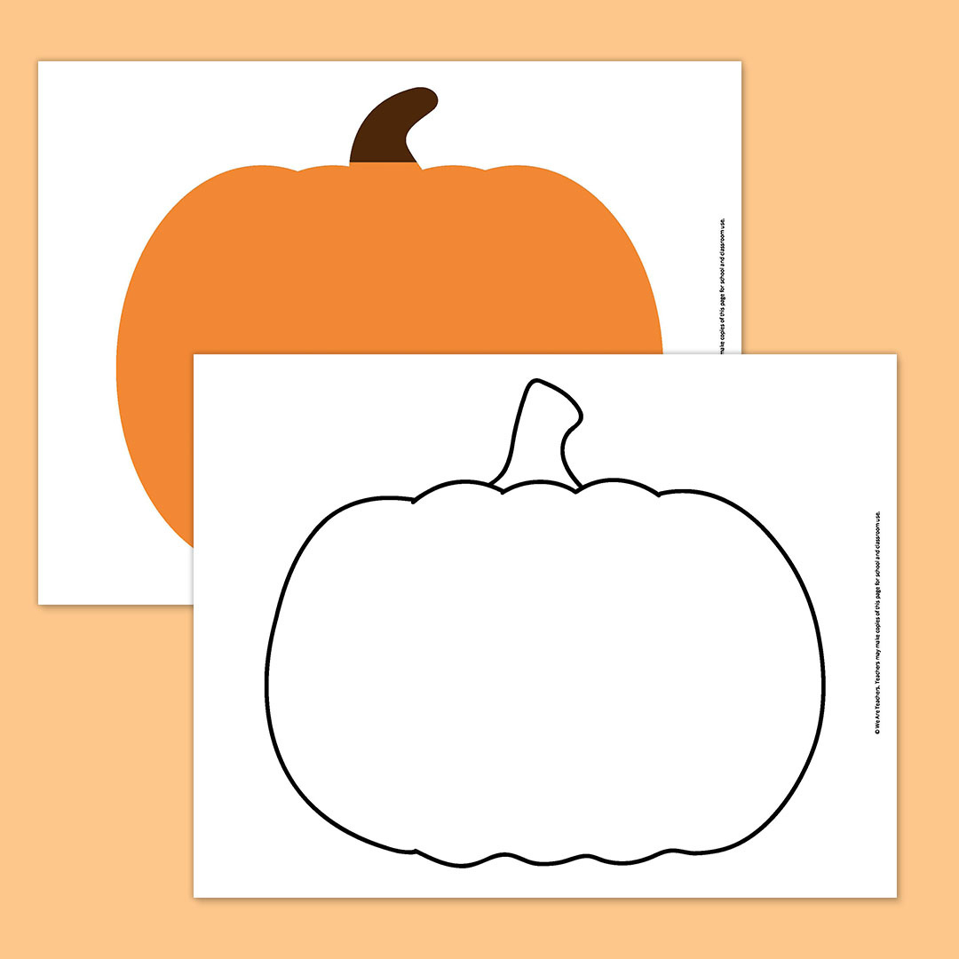 Free Printable Pumpkin Template Bundle For Fall pertaining to Printable Pumpkin Outline Template