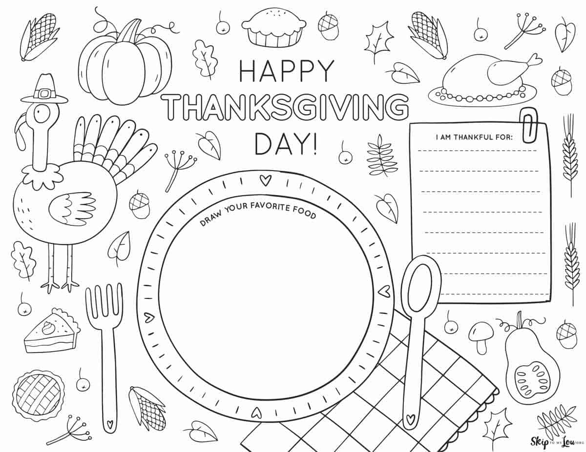 Free Thanksgiving Printables. | Skip To My Lou within Thanksgiving Activities Printable