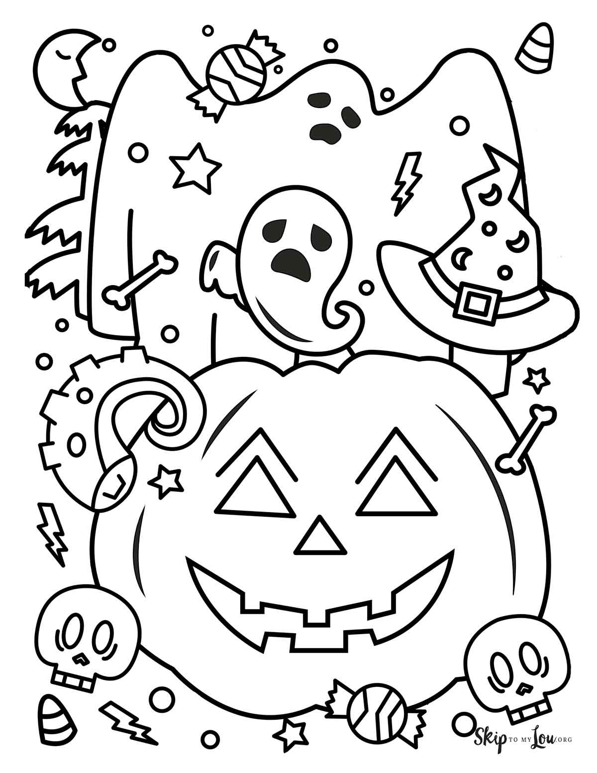 Ghost Coloring Pages | Skip To My Lou with regard to Halloween Ghost Coloring Page Printable