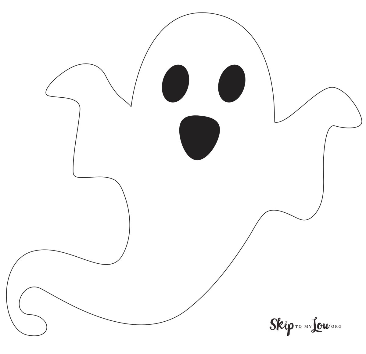 Ghost Template | Skip To My Lou inside Halloween Ghost Template Printable
