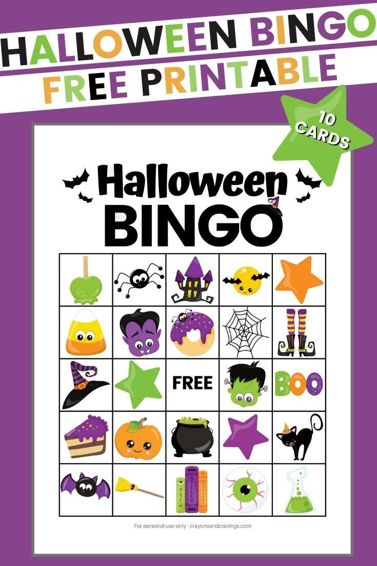 Halloween Bingo Free Printable Halloween Game For Kids throughout Halloween Bingo Cards Printable