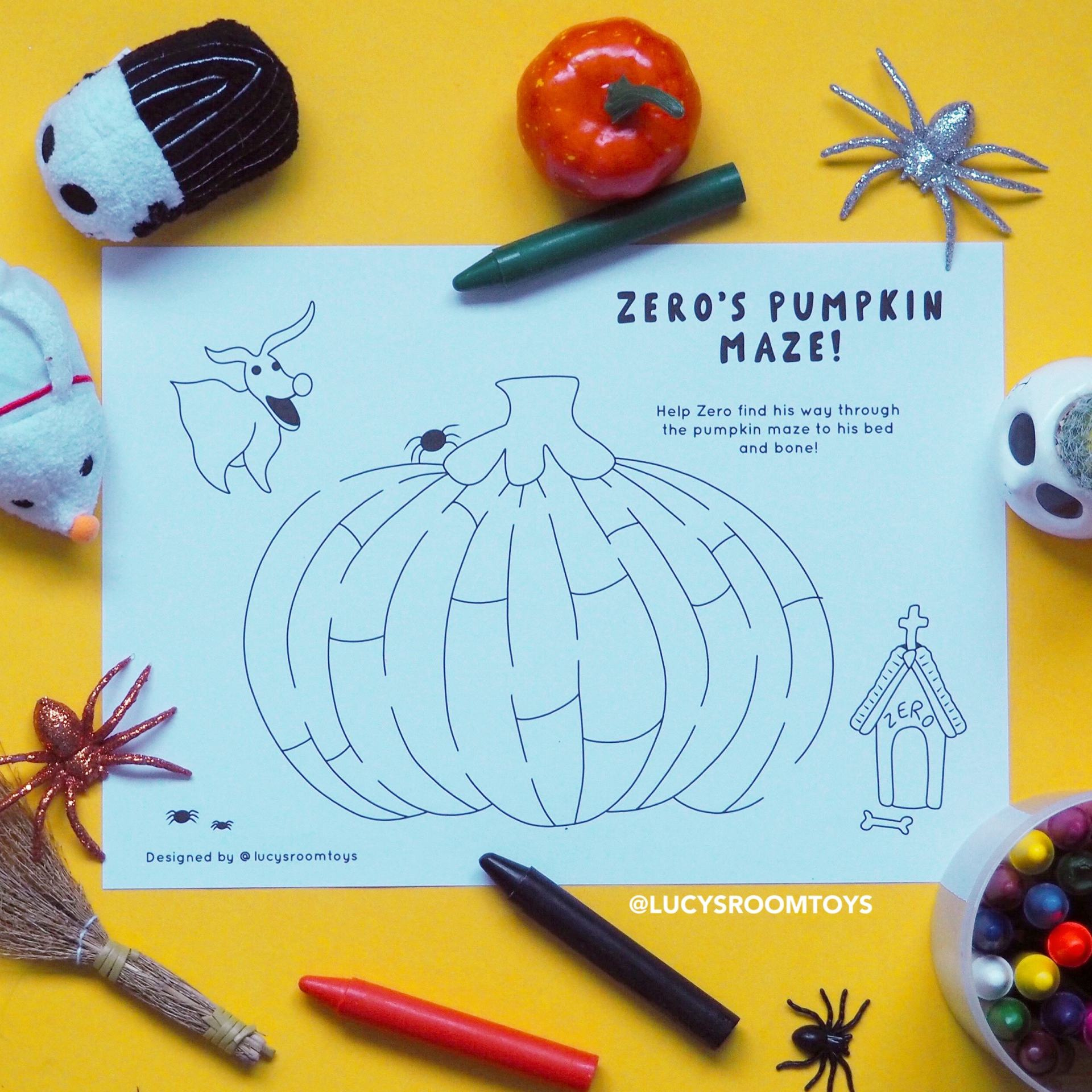 Nightmare Before Christmas” Activity Sheets – Lucy'S Room for Printable The Nightmare Before Christmas Maze