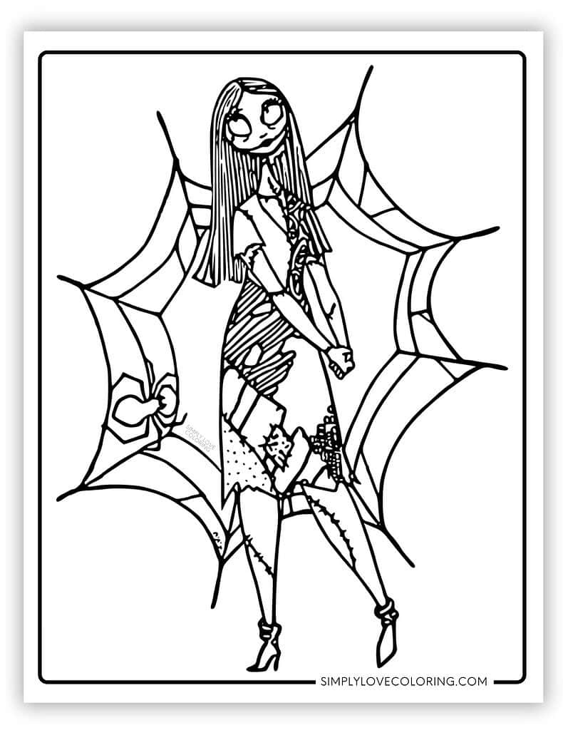 Nightmare Before Christmas Coloring Pages (Free Pdf Printables regarding Printable The Nightmare Before Christmas Maze