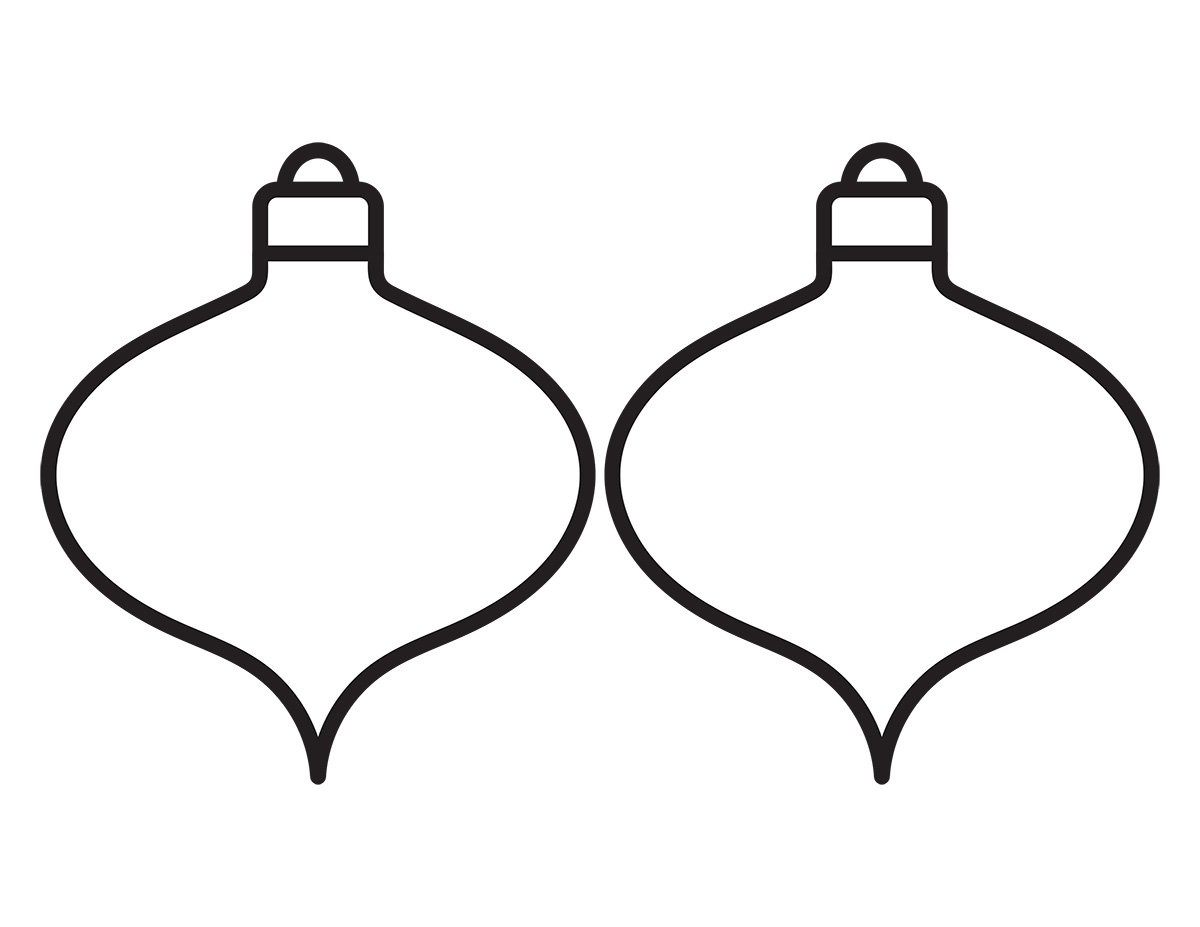 Ornament Template (Free Printable) - The Best Ideas For Kids for Christmas Ornament Outline Template Printable