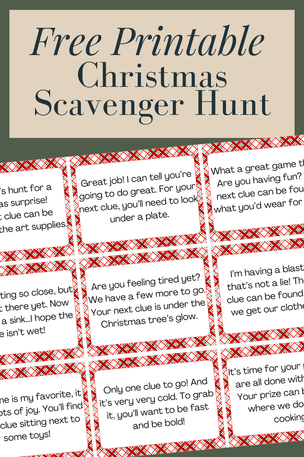Our 2023 Christmas Scavenger Hunt – Love & Renovations with Printable Christmas Scavenger Hunt