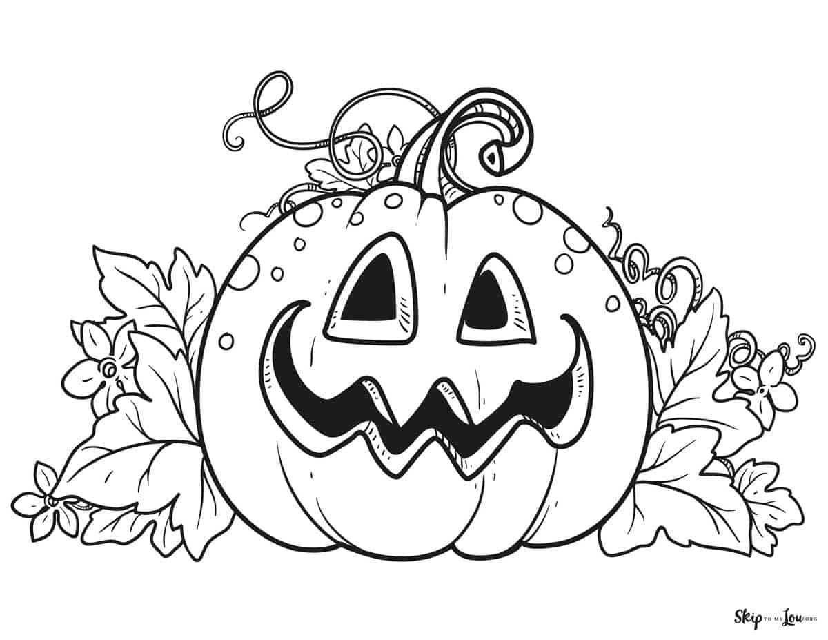 Pumpkin Coloring Pages | Skip To My Lou with regard to Printable Halloween Pumpkin Coloring Page