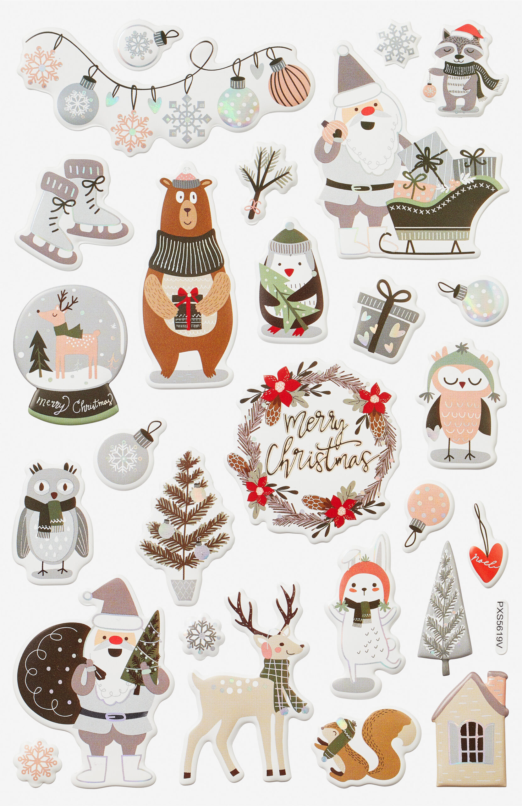 Sticker "Merry Christmas" throughout Christmas Stickers Printable