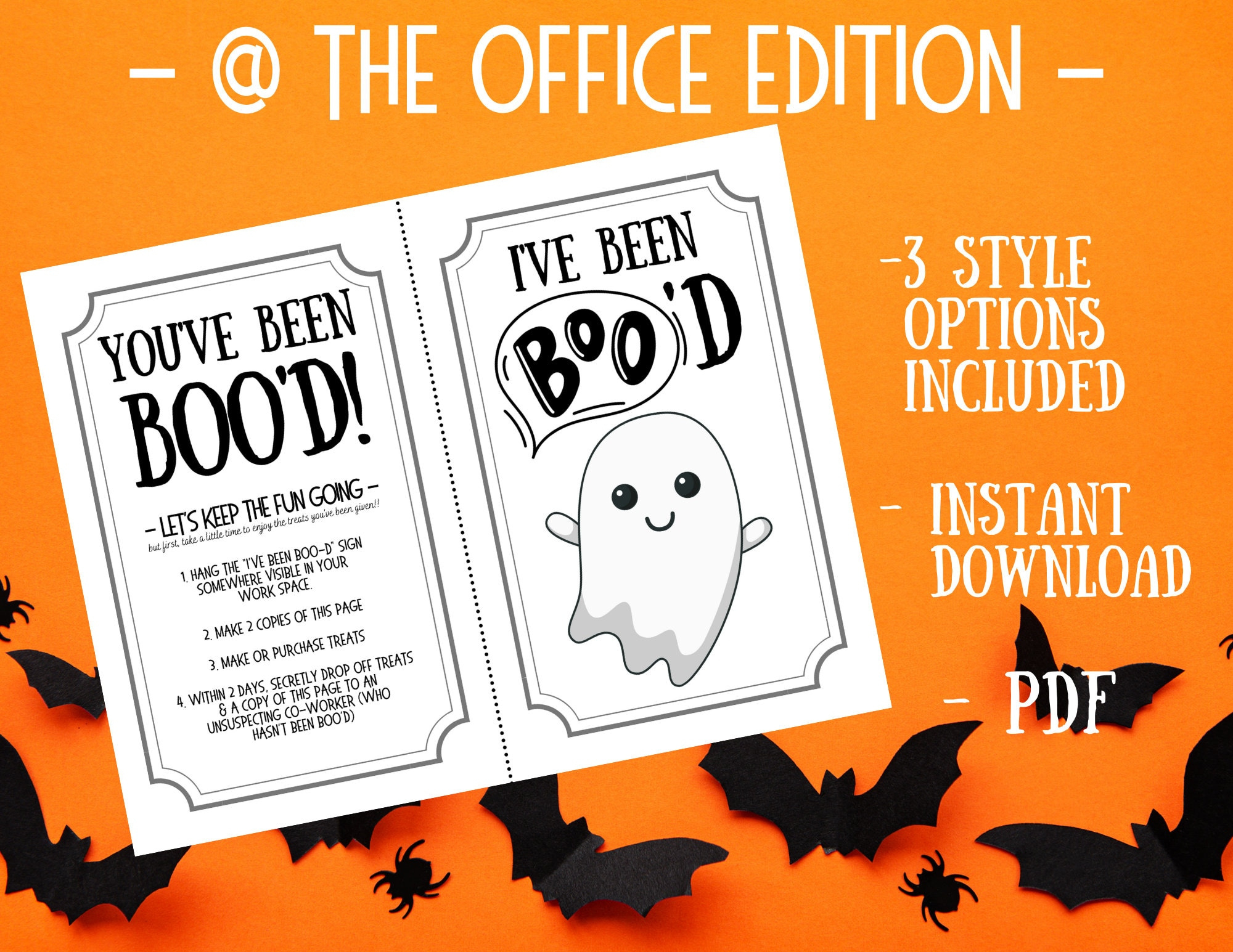 You'Ve Been Boo'D Printable At Work- Halloween Schild - We'Ve Been with regard to Printable Halloween Boo Sign