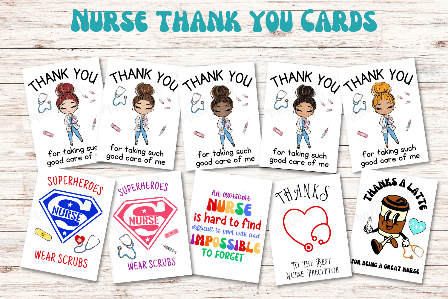 10 Cute Nurse Thank You Cards (Free Printable) - Cassie Smallwood with Nurse Thank You Cards Printable
