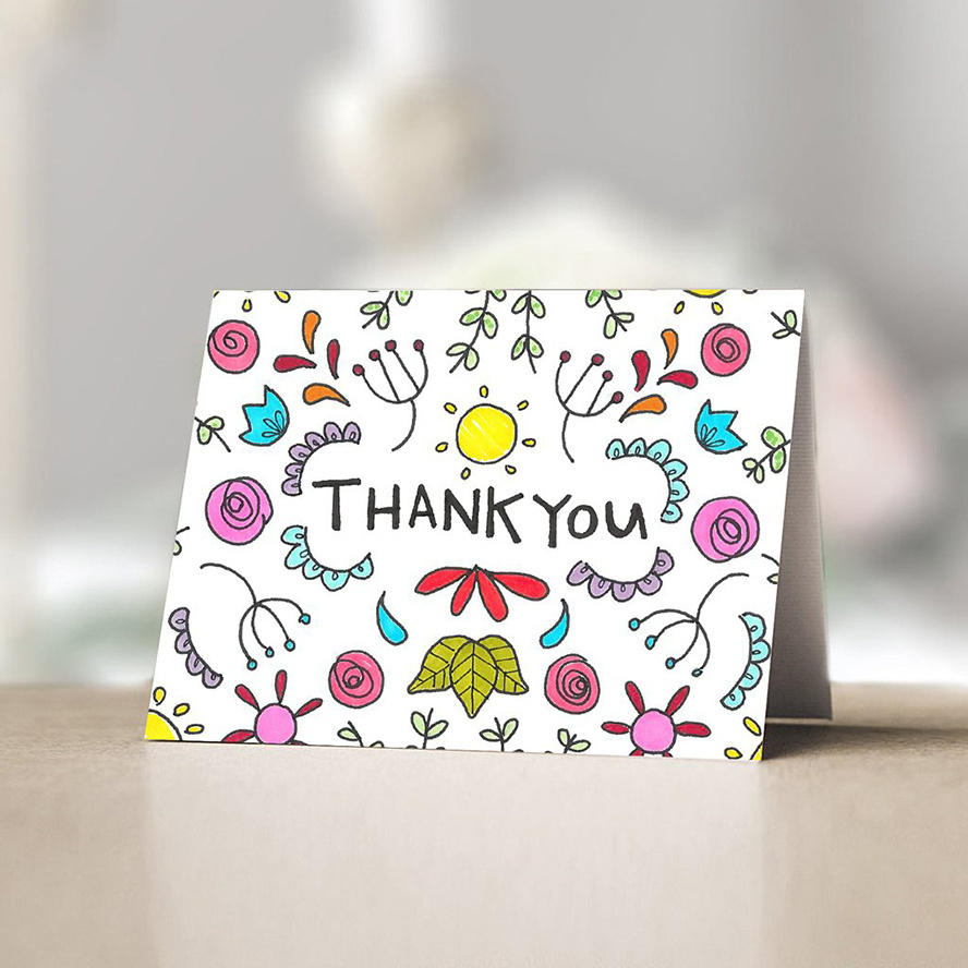 10 Thank You Card Designs And What To Write | Journal in Thank You Card Design