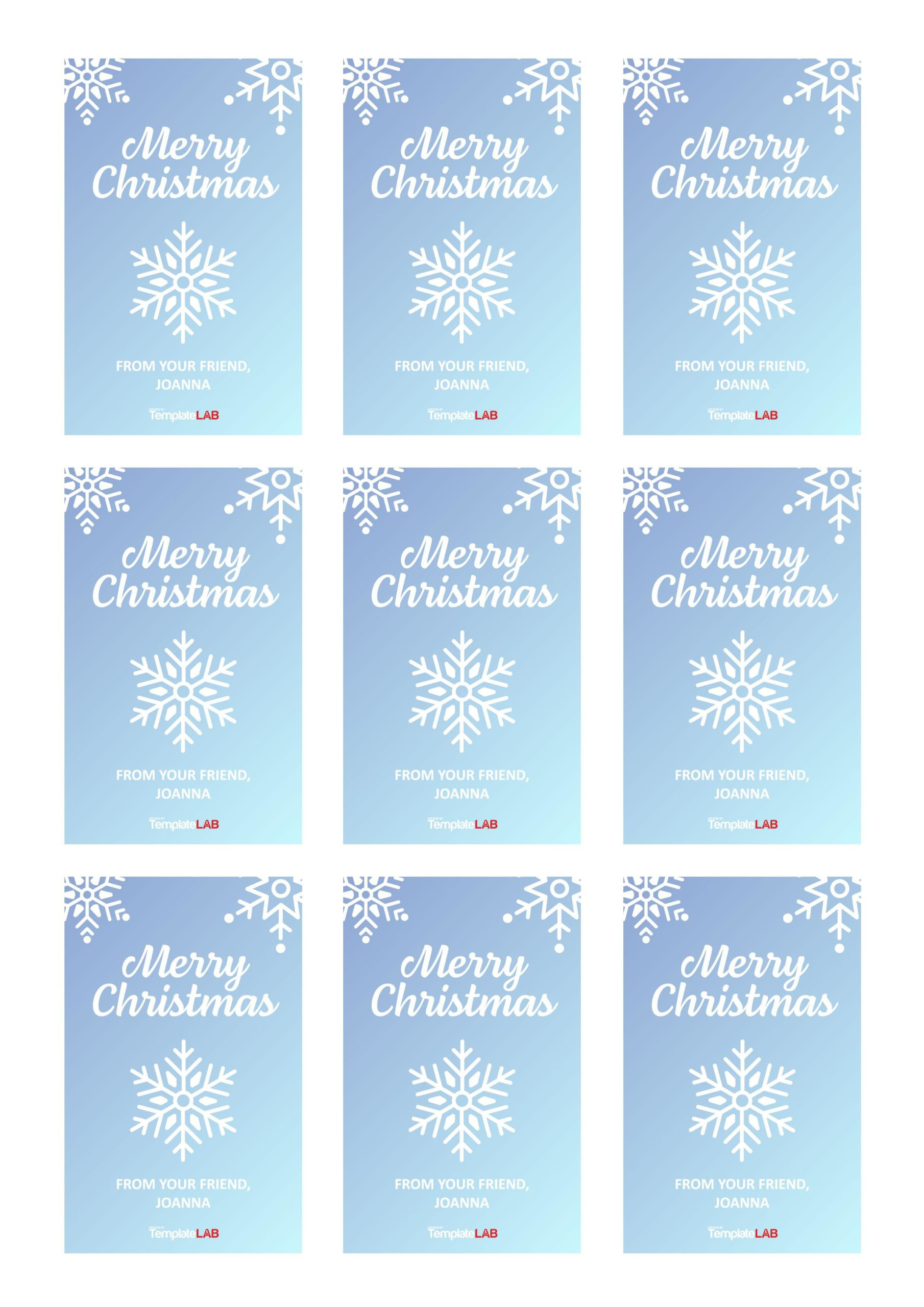 19 Free Editable Gift Tag Templates [Word, Pptx, Psd] with regard to Free Printable Christmas Tags Editable Word