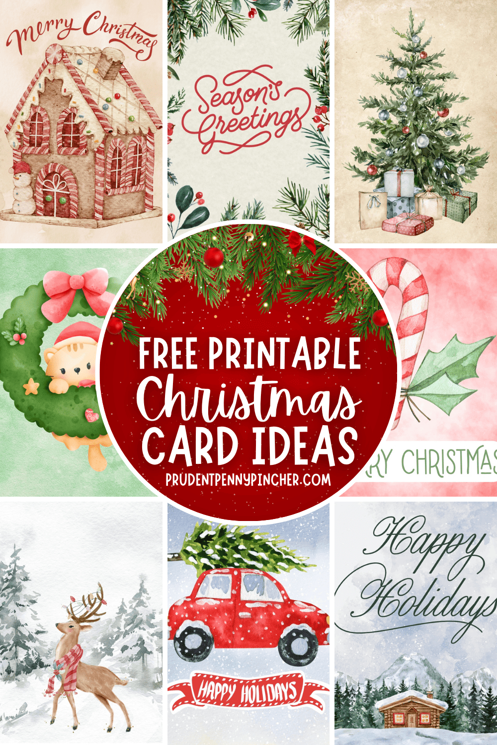 20 Free Christmas Printable Cards - Prudent Penny Pincher with regard to Free Christmas Printable Cards