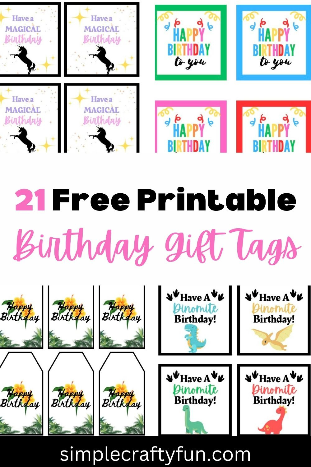 21 Free Printable Happy Birthday Gift Tags And Templates - with Gift Tag Template Editable Free