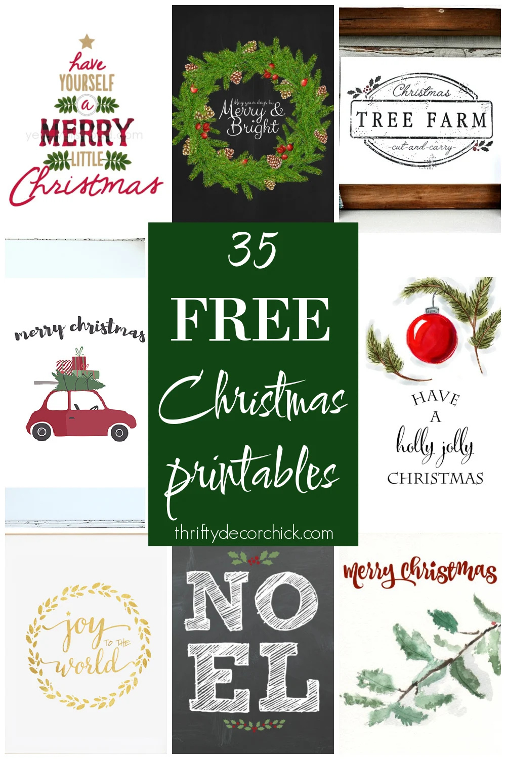 35 Free Christmas Printables To Deck Your Halls | Thrifty Decor within Free Christmas Printables For Adults
