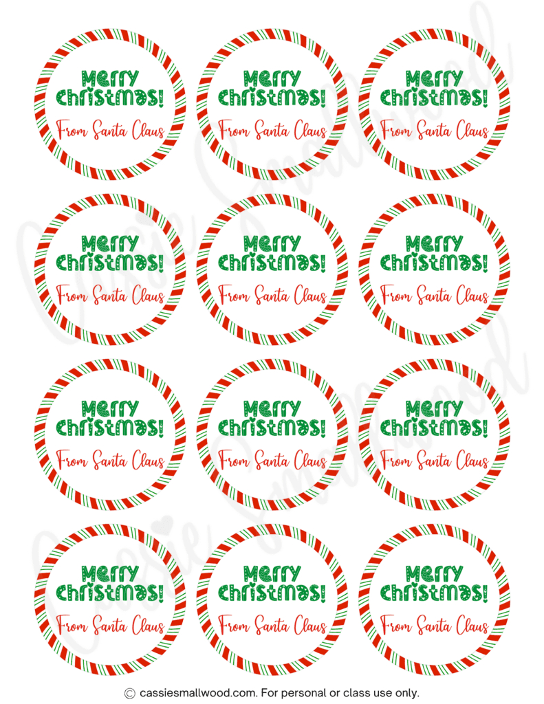 400+ Cutest Printable Christmas Tags (Free Pdf) - Cassie Smallwood within Printable Christmas Tags Stickers