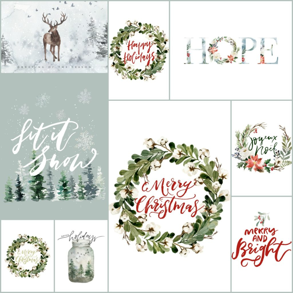 50 Festive Free Christmas Printables For Your Home in Christmas Printable Free