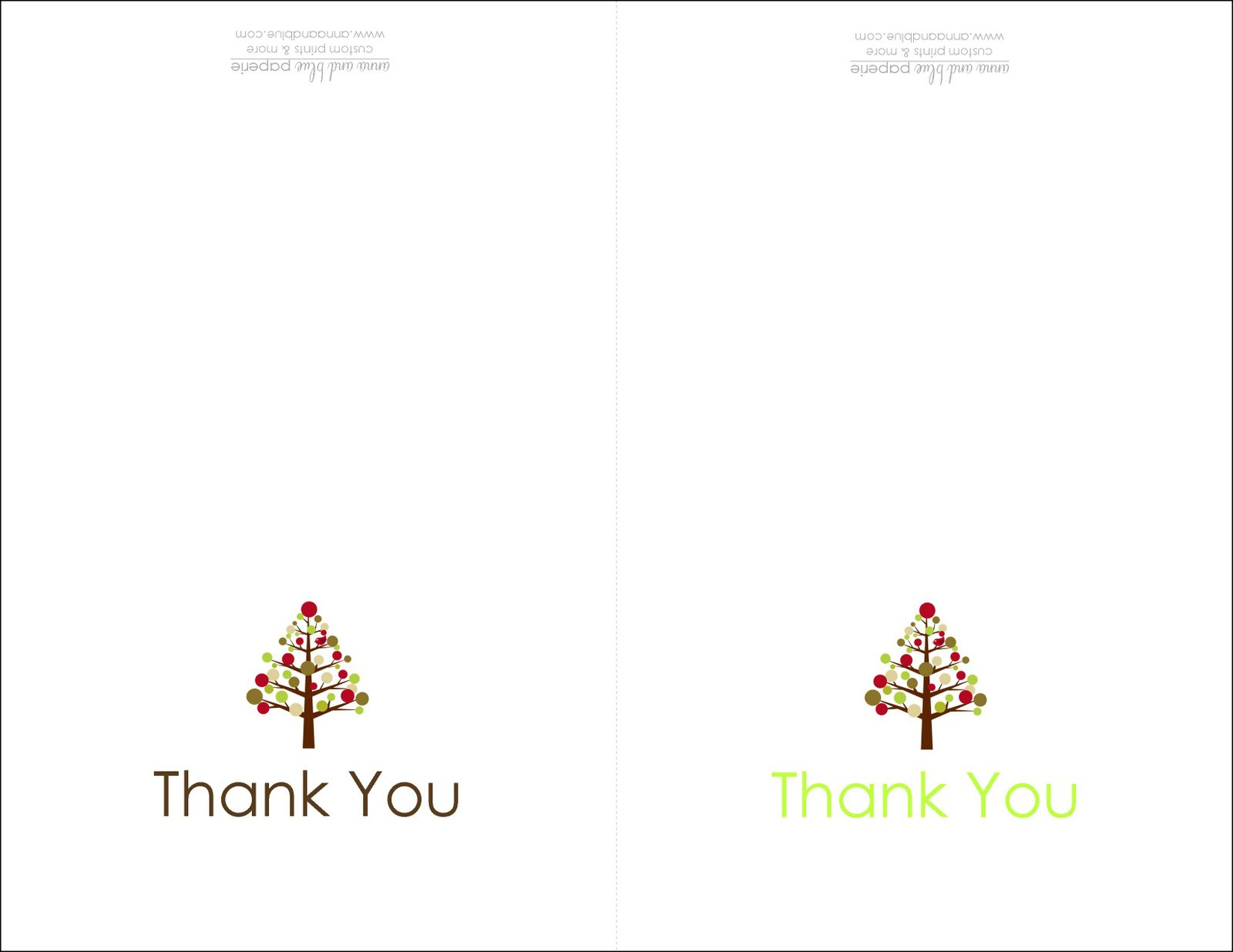Anna And Blue Paperie: {Free Printable} Holiday Thank You Note with regard to Holiday Thank You Cards Free Printable