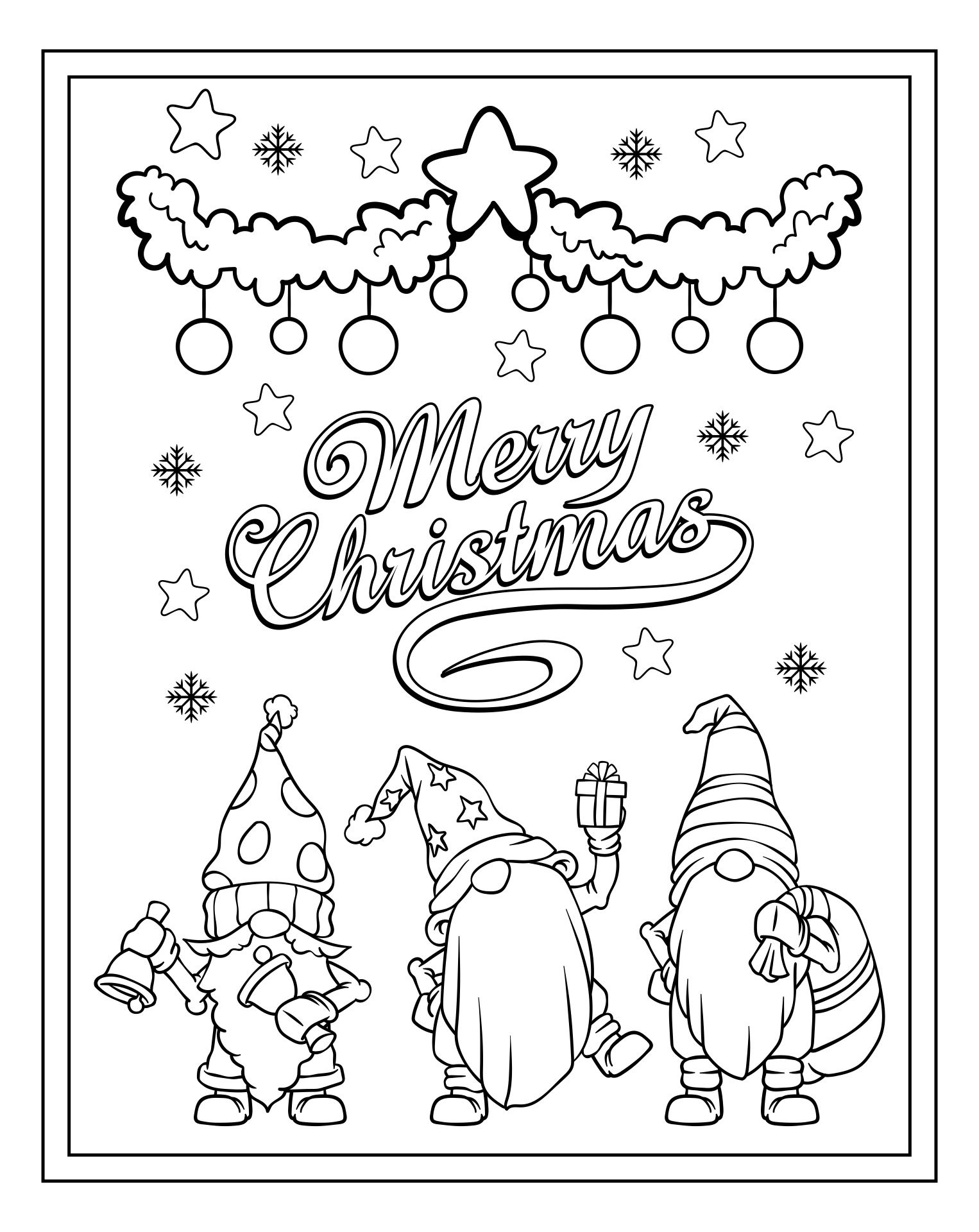 Black And White Holiday Christmas Cards - 15 Free Pdf Printables in Printable Christmas Card Template Black and White