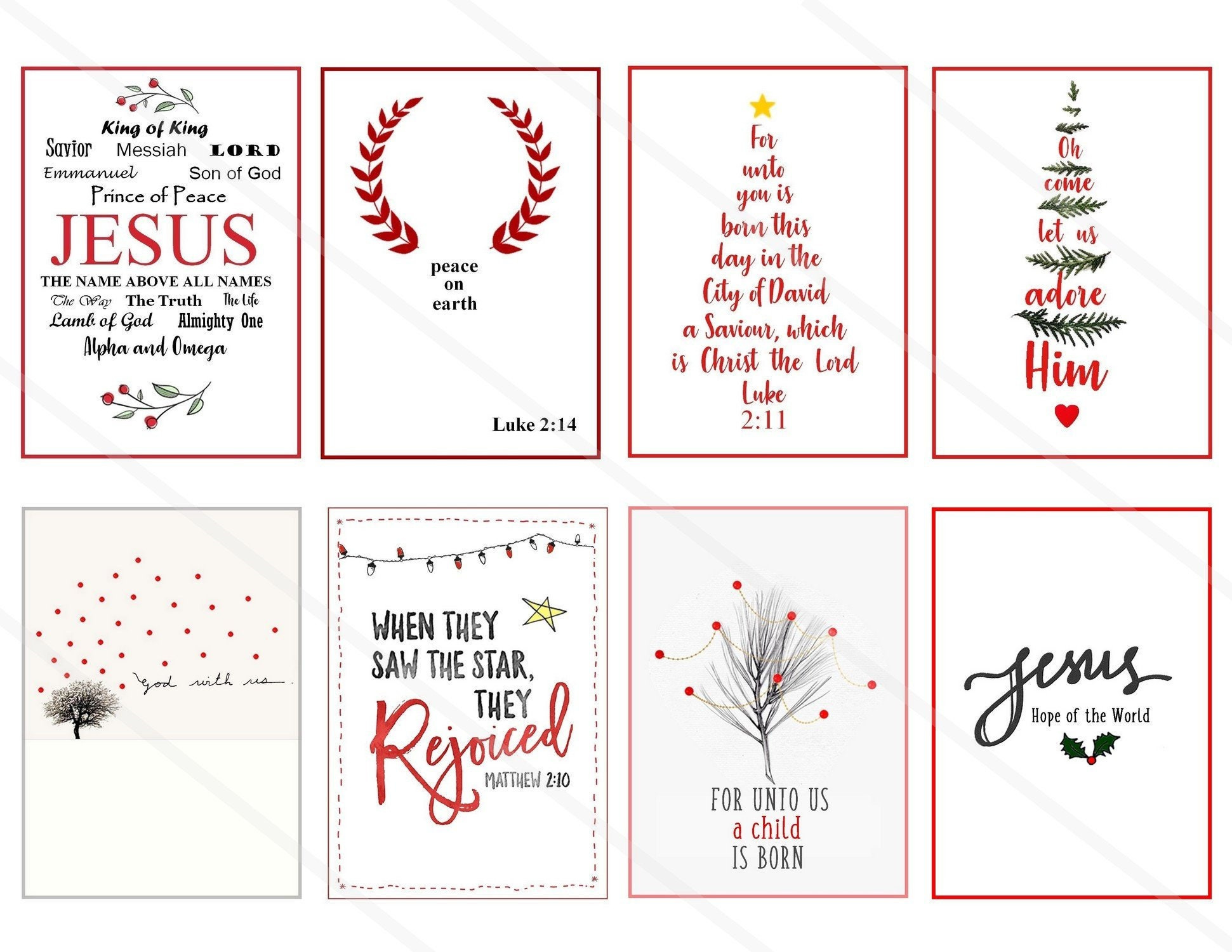 Chistmas Bible Verses Stickers Printable Download Scripture Art with Printable Christmas Card Verses For Handmade Cards