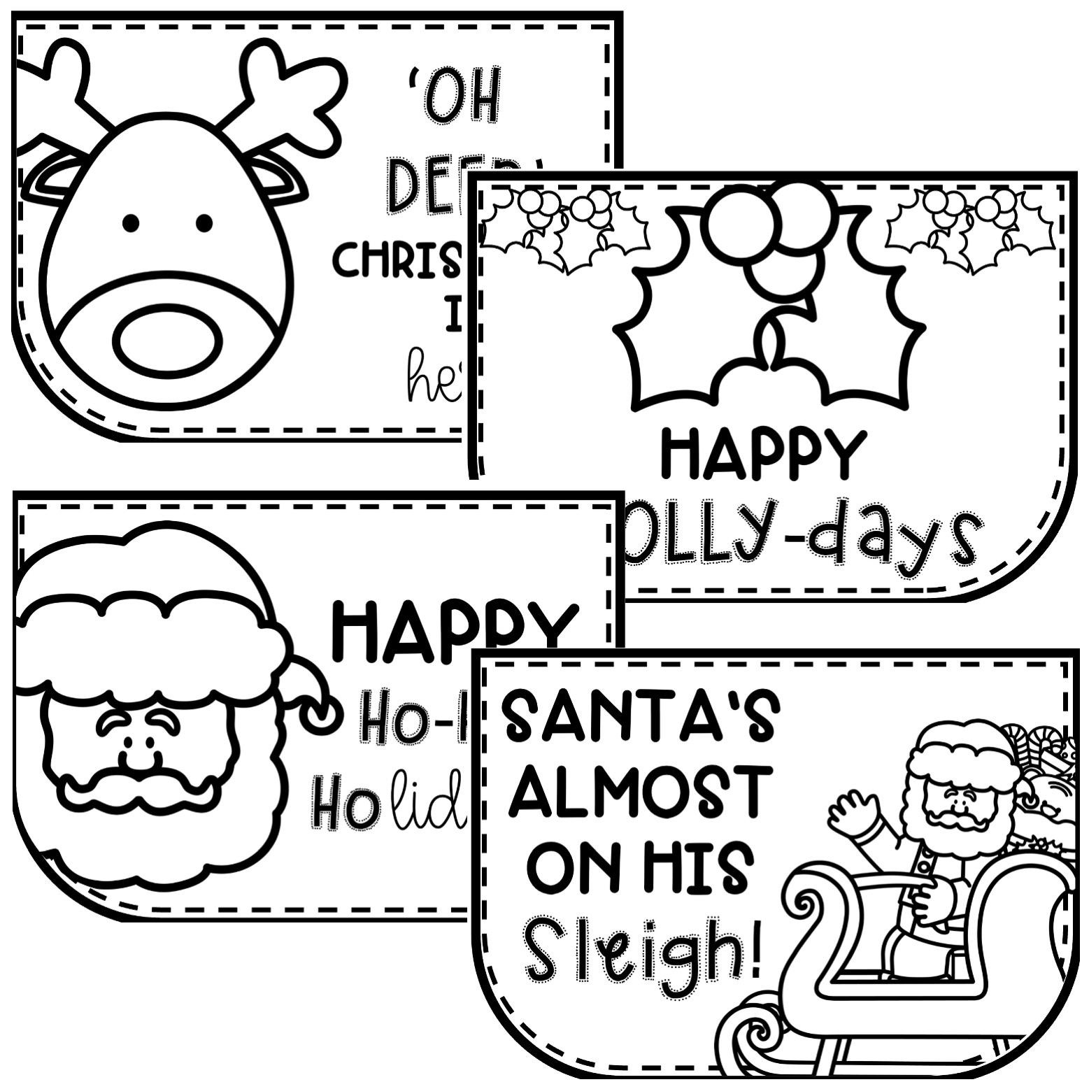 Christmas Card Templates - Top Teacher within Printable Christmas Card Template Black and White