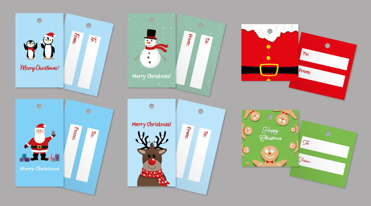 Christmas Gift Tags | Designs For Kids | Digital Printing Ie regarding Printable Christmas Gift Tags For Kids
