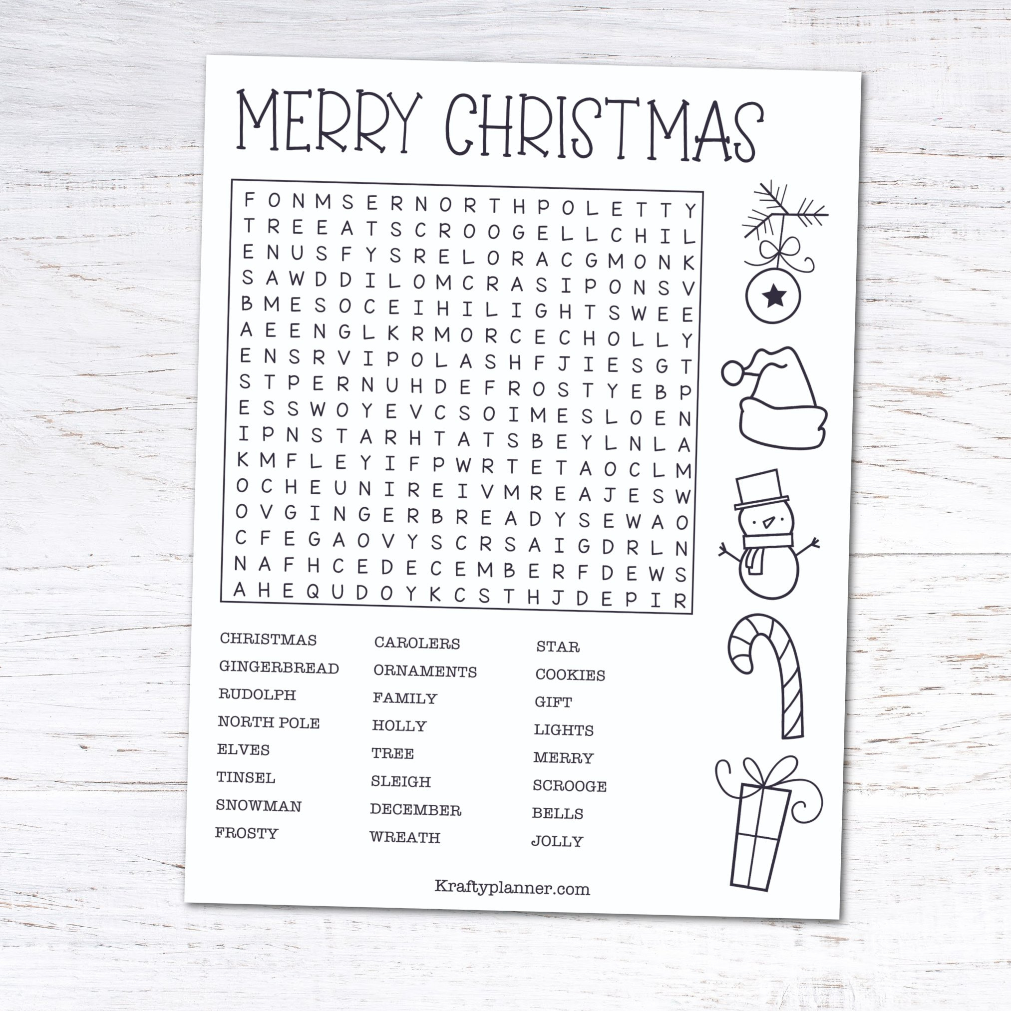 Day 9: Christmas Word Search {12 Days Of Free Christmas Printables with Holiday Word Search Free Printable