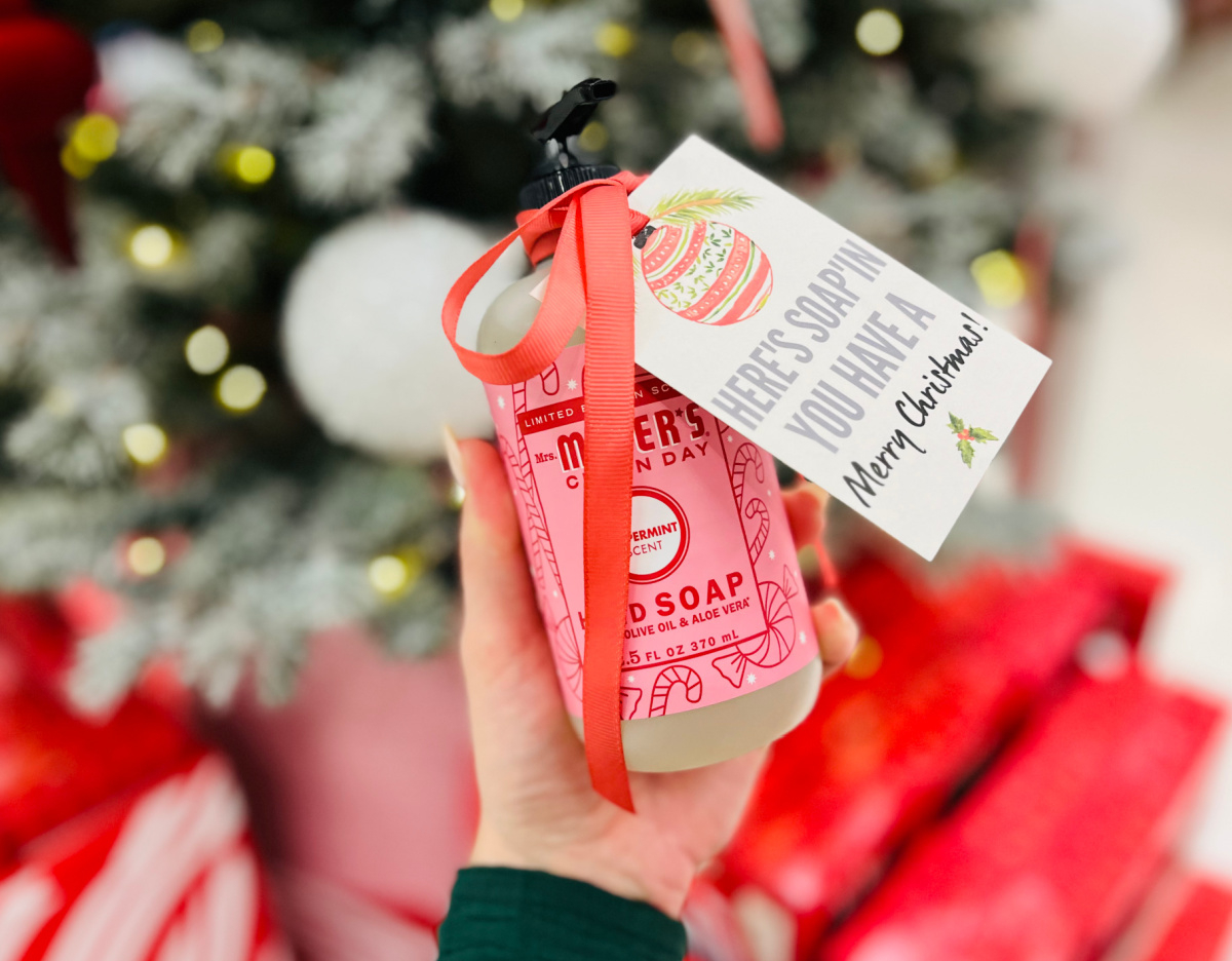 Diy Christmas Hostess Gifts | Soaps With Free Printable Gift Tags within Hand Soap Christmas Gift Tags Printable
