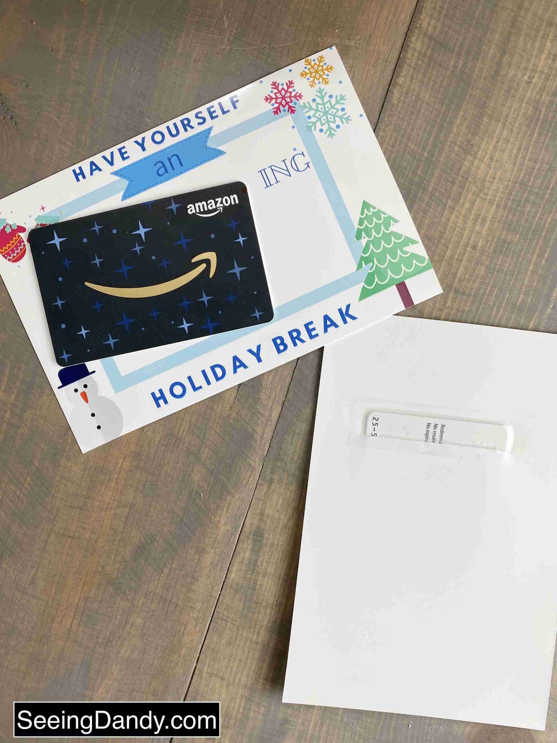 Diy Printable Amazon Gift Card To Create A Great Teacher Holiday intended for Amazon Gift Card Christmas 25 Printable