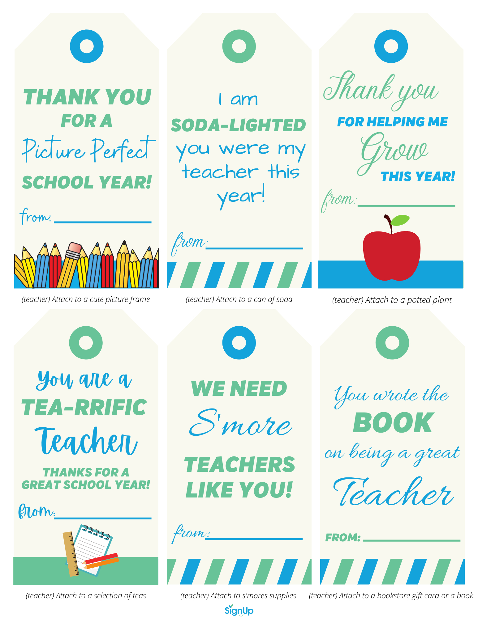End Of Year Printable Thank You Notes | Signup in Printable Thank You Cards For Teachers