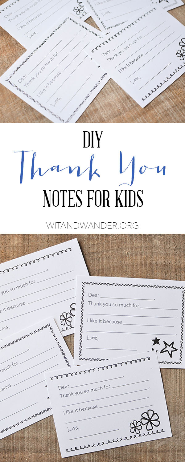 Fill-In-The-Blank Thank You Notes For Kids - Our Handcrafted Life throughout Printable Greeting Cards Kids Thank You