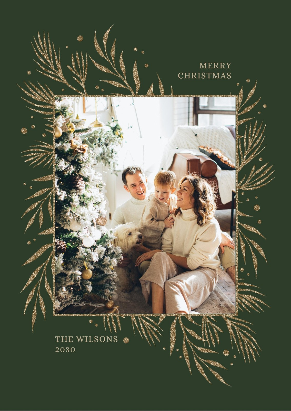 Free Custom Printable Christmas Card Templates | Canva throughout Printable Christmas Card With Photo