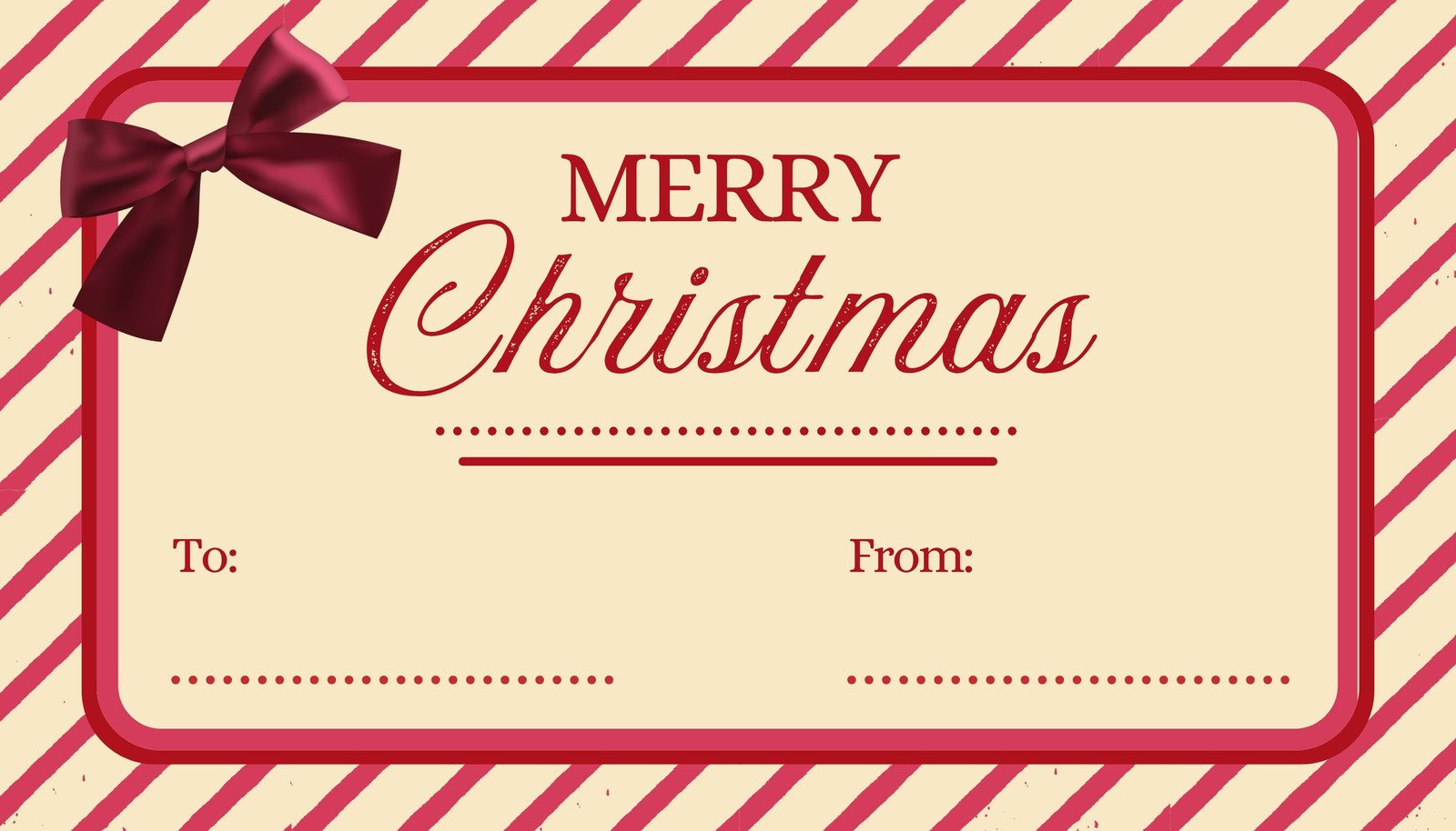 Free Custom Printable Christmas Tag Templates | Canva inside Printable Merry Christmas Tags